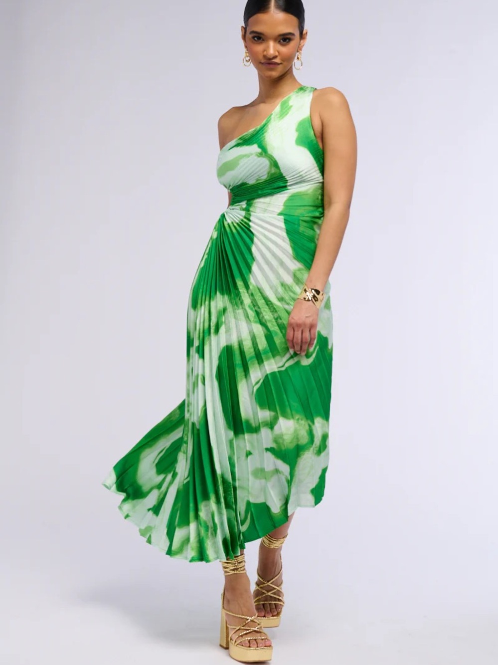 NWT AKIRA VALERIE ONE SHOULDER MAXI DRESS